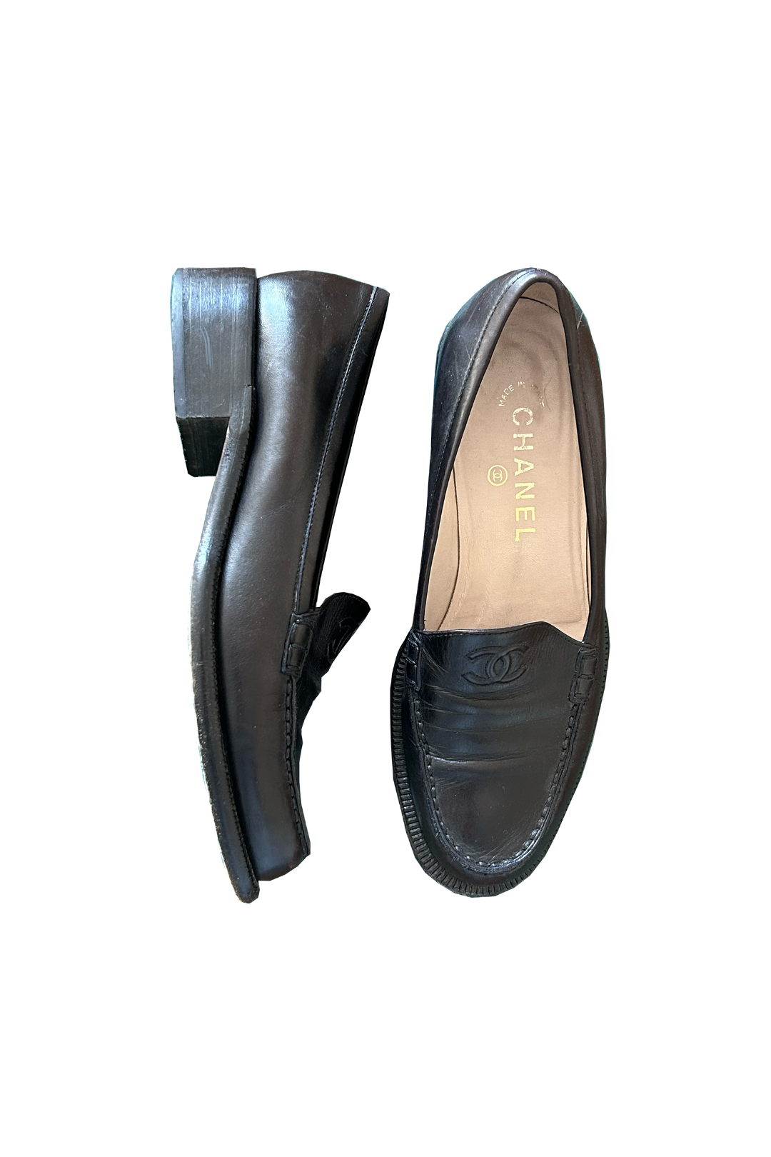 CHANEL LOAFERS BLACK 37