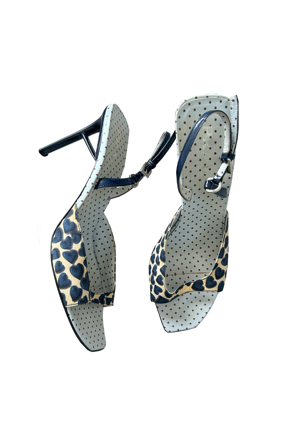 PRADA HEART HEELS 40.5